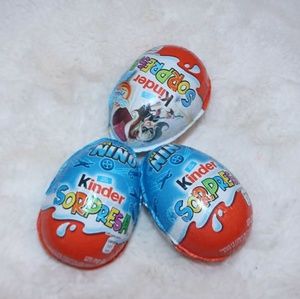 Kinder eggs 2 boys and one girl